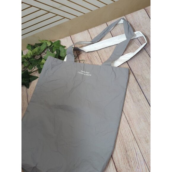 Apple Park California Nylon Reusable Packable Shopping Bag Tote LOGO Grey - Picture 6 of 8